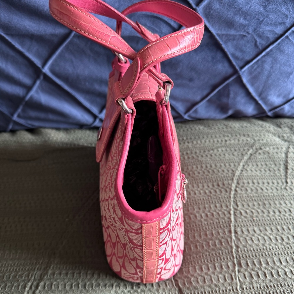 VINTAGE BRIGHTON JULIET PINK SIGNATURE MINI HANDBAG - Picture 4 of 8